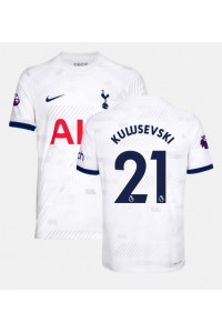 Tottenham Hotspur Dejan Kulusevski #21 Jalkapallovaatteet Kotipaita 2023-24 Lyhythihainen